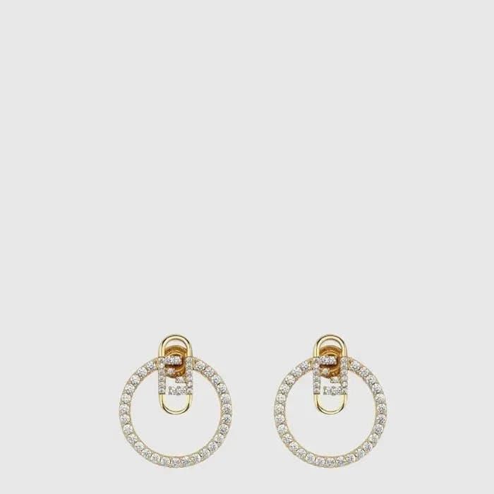 펜디 여성 오 락 이어링 - Fendi Womens O Lock Earring - acc10145x 이미지 2/3