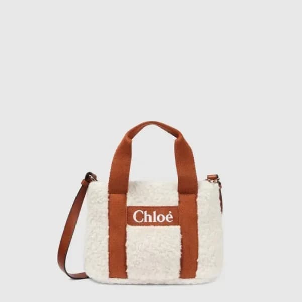 끌로에 여성 우디 스웨이드 토트 백 - Chloe Womens Woody Suede Tot… 이미지 1/5