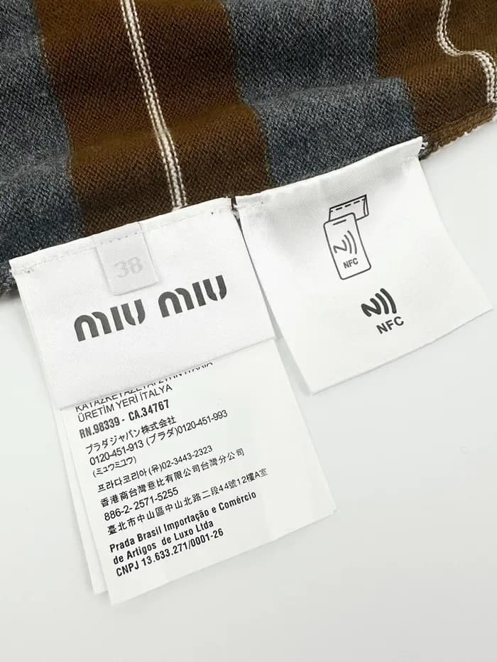 미우미우 여성 폴로 티셔츠 - Miumiu Womens Polo Tshirt - mic14… 이미지 12/13