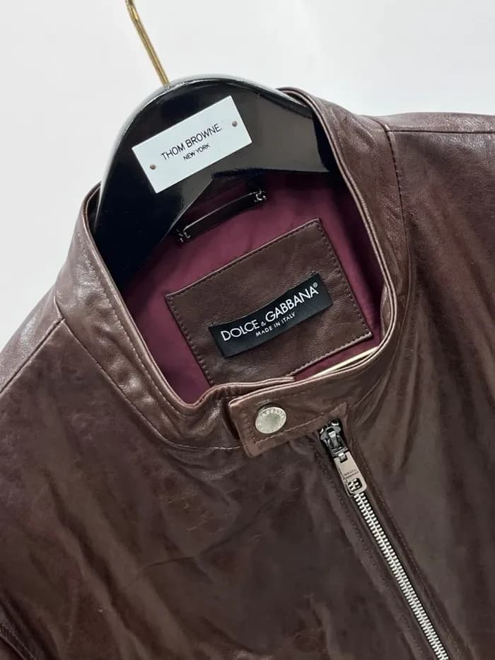 돌체앤가바나 남성 가죽 자켓 - Dolce&Gabbana Mens Leather Jacket - doc17074x 이미지 9/14