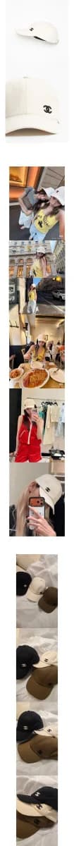 샤넬 남/녀 이니셜 캡 - Chanel Unisex Initial Cap - acc10549x 이미지 3/5