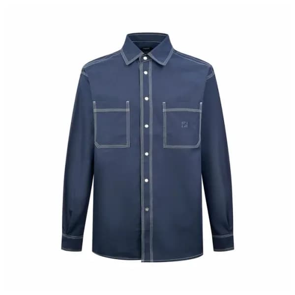 펜디 남성 데님 셔츠 - Fendi Mens Denim Shirts - fec16250x 이미지 1/12