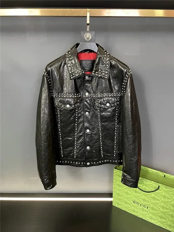 구찌 남성 가죽 자켓 - Gucci Mens Leather Jacket - guc16734x 이미지 9/26