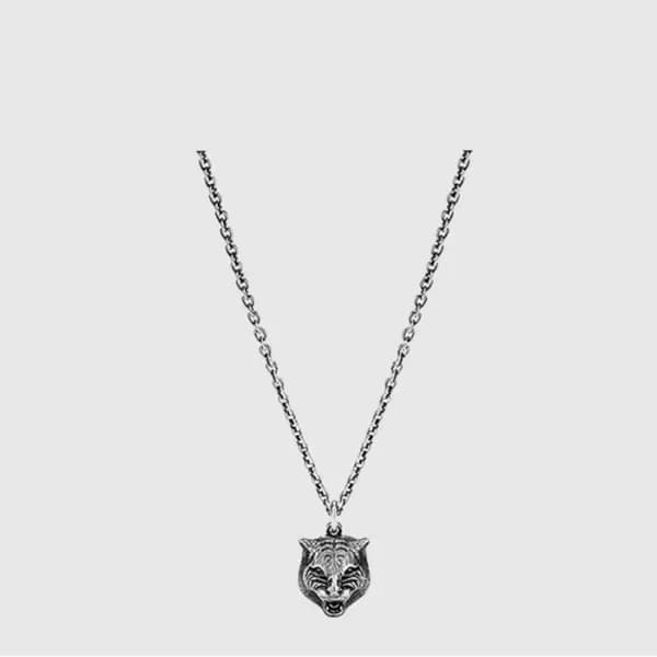 구찌 남/녀 라이언 헤드 펜던트 목걸이 - Gucci Unisex Lion Head Pen… 이미지 1/4