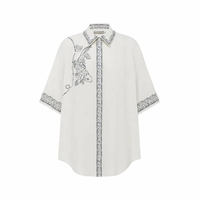 알레마이스 여성 럭키 반팔 셔츠 미니 스커트 - Alémais Womens Lucky Sh… 이미지 1/24