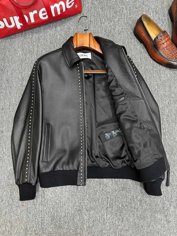 로에베 남성 가죽 자켓 - Loewe Mens Leather Jacket - loc17022x 이미지 14/17