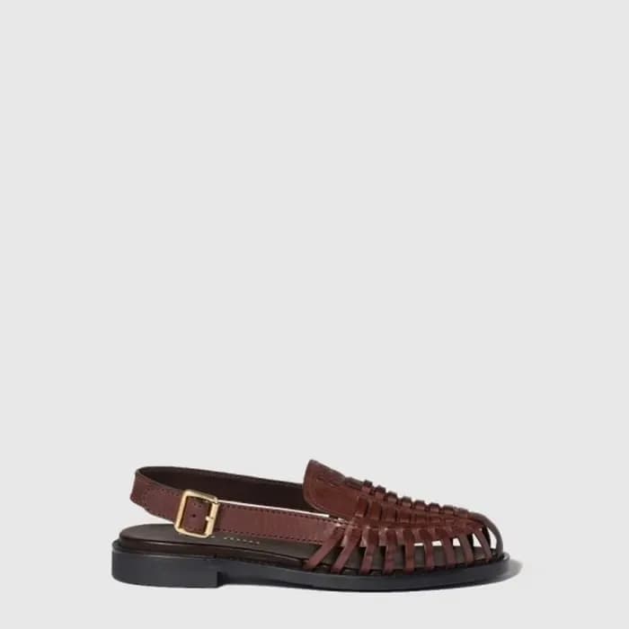 미우미우 여성 가죽 슬링백 로퍼 - Miumiu Womens Leather Slingback Loafer - mis14424x 이미지 1/5