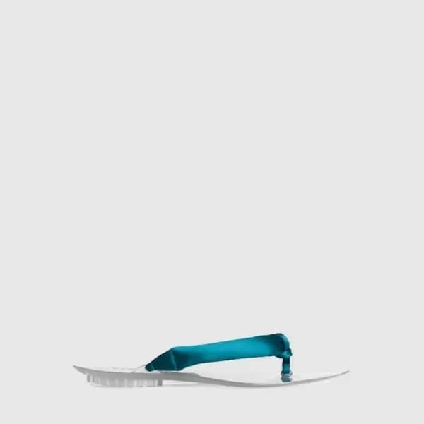 알라이아 여성 새틴 인비저블 토 스트랩 뮬 - Alaia Womens Satin Invis… 이미지 1/3