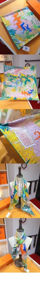에르메스 여성 르 카니발 데 애니막스 동물 스카프 - Hermes Womens Le Carnival des Animax Animal Scarf - acc8857x 이미지 4/4