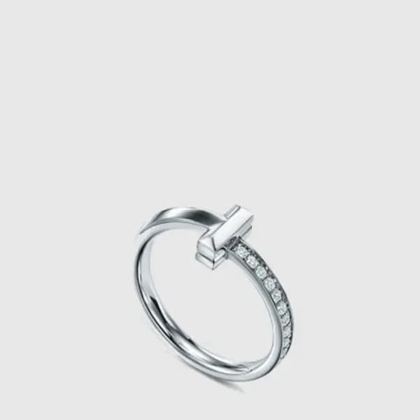 티파니 남/녀 T1 다이아 반지 - Tiffany Unisex T1 Diamond Ring… 이미지 1/4