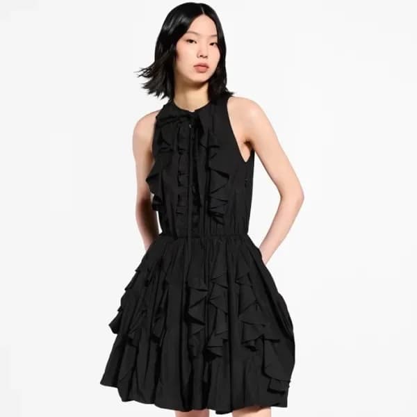 루이비통 여성 러플 미니 드레스 - Louis vuitton Womens Ruffle Mi… 이미지 1/16