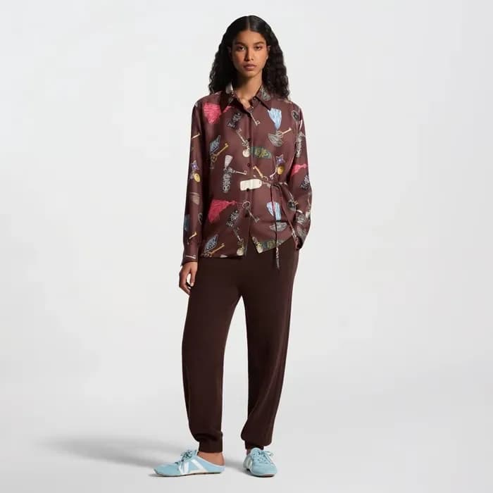 루이비통 여성 실크 셔츠 - Louis vuitton Womens Silk Shirt - lvc16835x 이미지 4/13