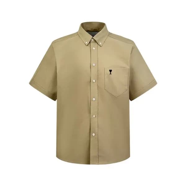 아미 남성 반팔 셔츠 - Ami Mens Basic Shirts - amc14053x 이미지 1/13