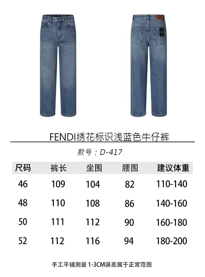 펜디 남성 클래식 청바지 - Fendi Mens Classic Jeans - fec17098x 이미지 13/13