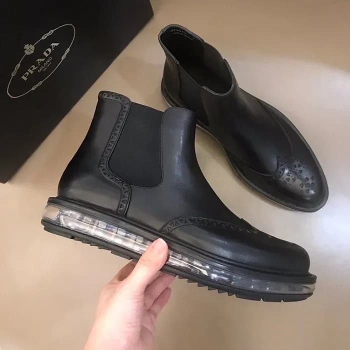 Prada 2019 Mens Leather Boots 이미지 5/10