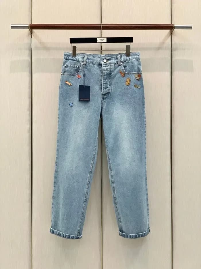 루이비통 남성 트렌디 청바지 - Louis vuitton Mens Trendy Jeans - lvc17463x 이미지 4/11