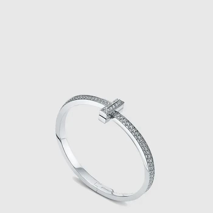 티파니 여성 T1 다이아 뱅글 브레이슬릿 - Tiffany & Co Womens T1 Diamond Bangle Bracelet - acc9104x 이미지 2/4