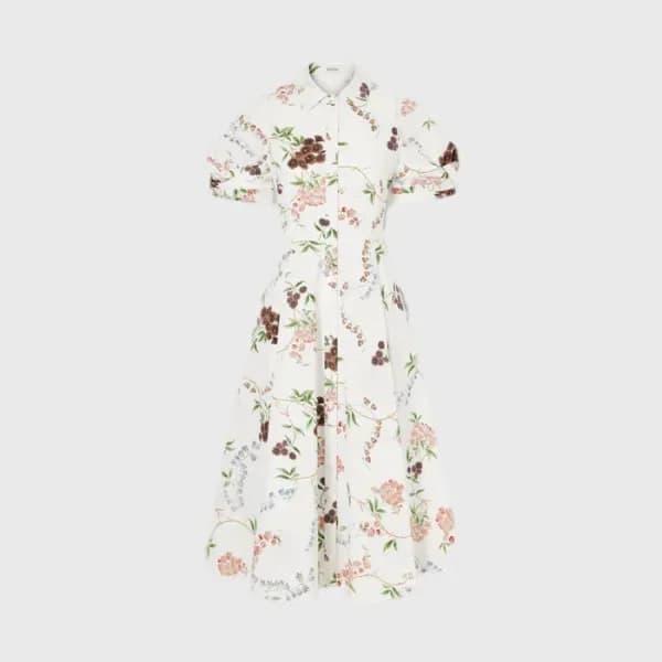 에르뎀 여성 자수 포플린 셔츠 드레스 - Erdem Womens Embroidered Po… 이미지 1/14