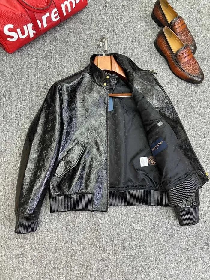 루이비통 남성 가죽 자켓 - Louis vuitton Mens Leather Jacket - lvc17411x 이미지 13/25