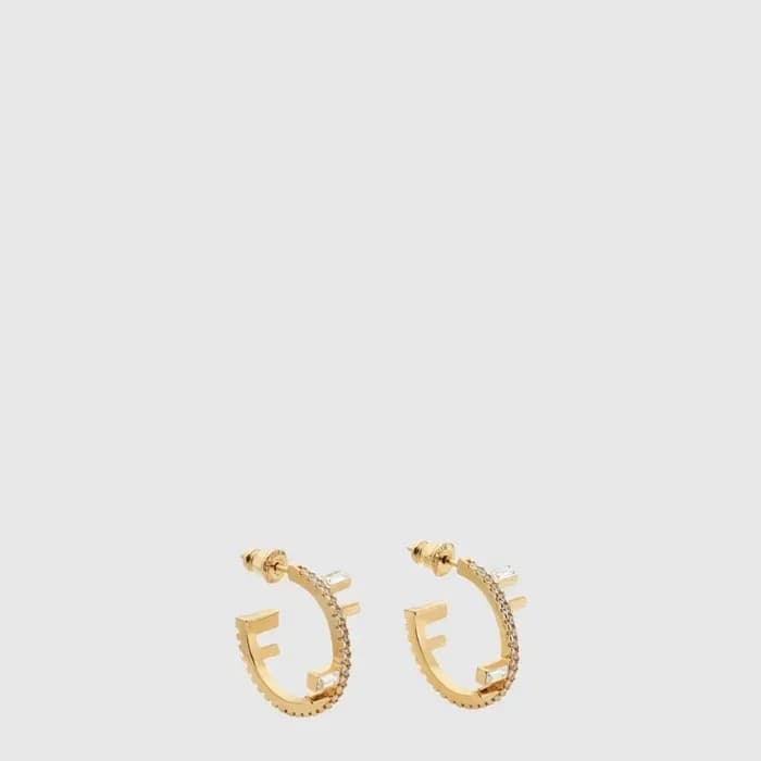 펜디 여성 로고 이어링 - Fendi Womens Logo Embellished Earring - acc10107x 이미지 1/3