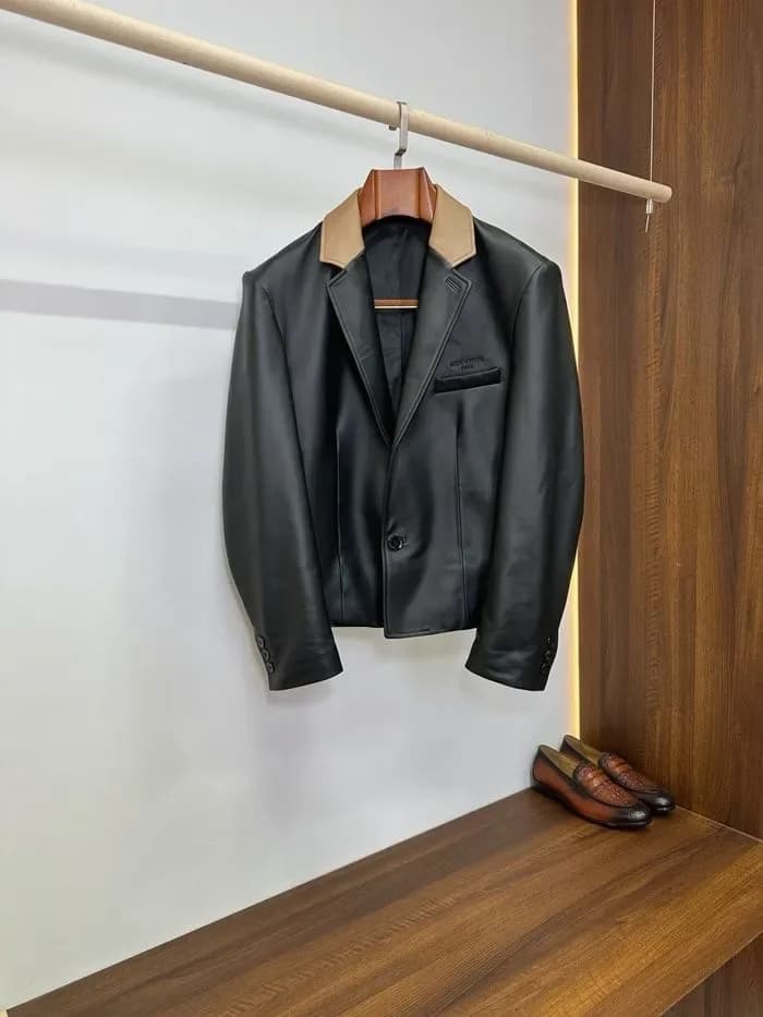 루이비통 남성 가죽 자켓 - Louis vuitton Mens Leather Jacket - lvc16969x 이미지 5/26