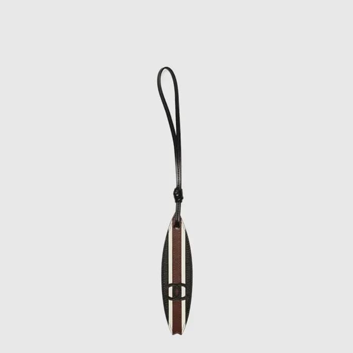 샤넬 남/녀 서프 보드 스트라이프 가죽 백참 - Chanel Unisex Surfboard… 이미지 1/4