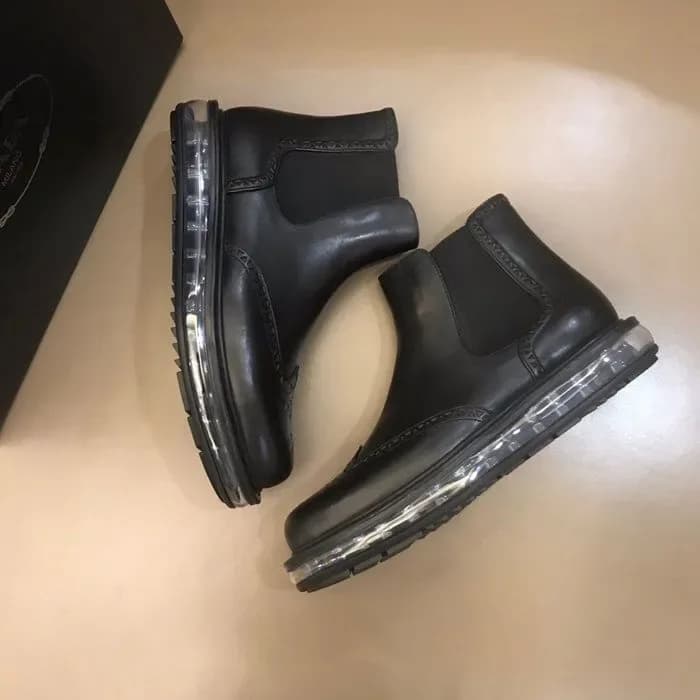 Prada 2019 Mens Leather Boots 이미지 4/10