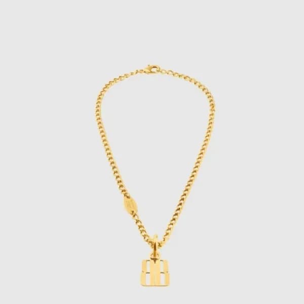 발렌시아가 남성 나노 씬 네크리스 - Balenciaga Mens Nano Thin Nec… 이미지 1/4