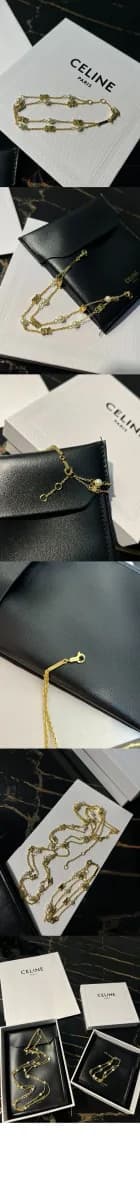 셀린느 여성 트리옹프 펄 더블 브레이슬릿 - Celine Womens Triomphe Pearl Double Bracelet - acc10608x 이미지 3/3