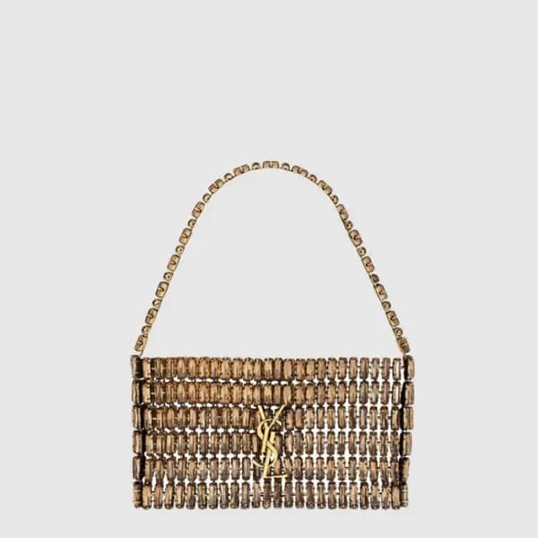입생로랑 여성 마이크로 이브닝 백 - Saint Laurent Womens Crystal … 이미지 1/5