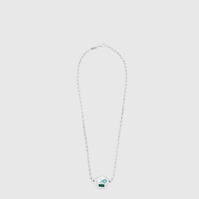 로에베 여성 애너그램 페블 네크리스 - Loewe Womens Anagram Pebble Necklace - acc10004x 이미지 1/3