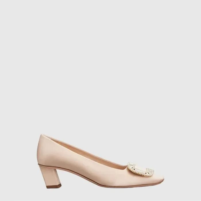 로저비비에 여성 벨 비비에 새틴 펌프스 - Roger Vivier Womens Belle Vivier Satin Pumps - ros14484x 이미지 1/4