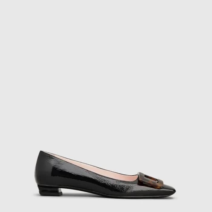 로저비비에 여성 벨 비비에 새틴 발레리나 - Roger Vivier Womens Belle Vivier Satin Ballerina - ros14492x 이미지 1/6