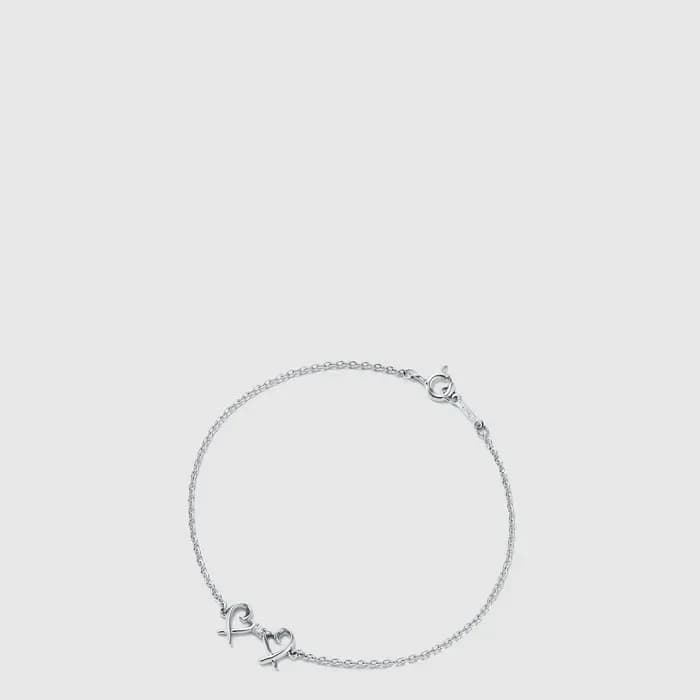 티파니 여성 더블 러빙 하트 브레이슬릿 - Tiffany Womens Double Loving Heart Bracelet - acc9206x 이미지 1/3