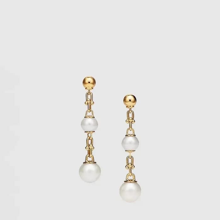 티파니 여성 트리플 드롭 링크 이어링 - Tiffany Womens Triple Drop Link Earring - acc9293x 이미지 1/3