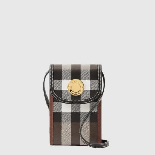 버버리 여성 엘리자베스 체크 폰 백 - Burberry Womens Elizabeth Ph… 이미지 1/4