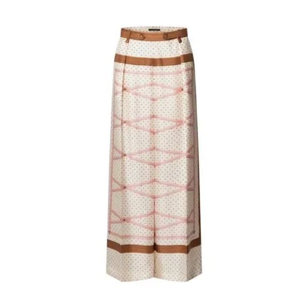 루이비통 여성 트렁크 프린트 와이드 레그 팬츠 - Louis vuitton Womens T… 이미지 1/15