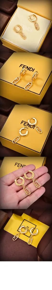 펜디 여성 오 락 이어링 - Fendi Womens O Lock Earring - acc10128x 이미지 3/3