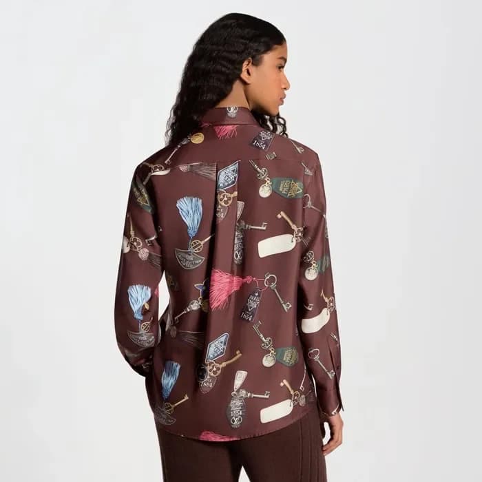 루이비통 여성 실크 셔츠 - Louis vuitton Womens Silk Shirt - lvc16835x 이미지 5/13