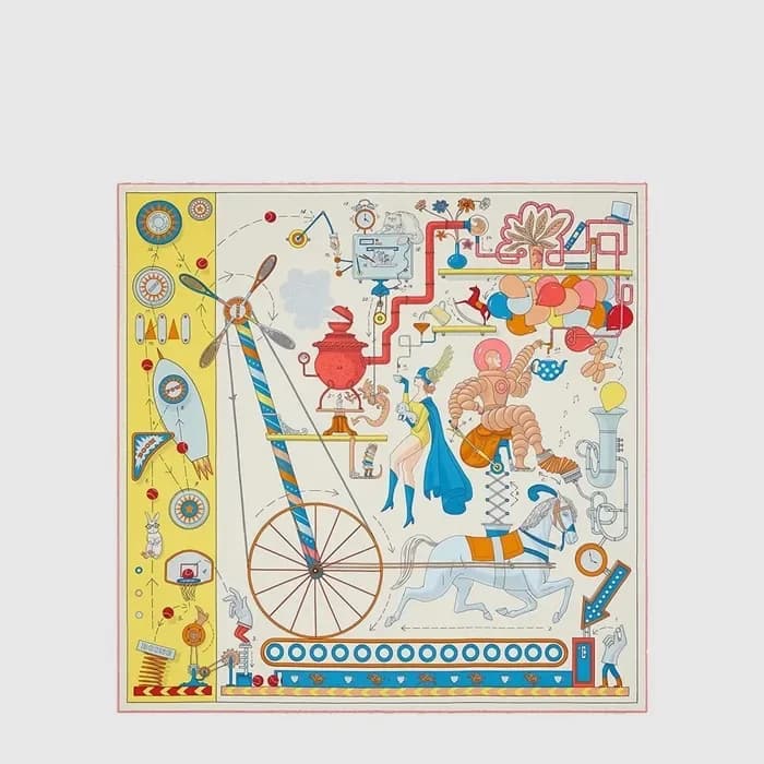 에르메스 여성 티 포 투 스카프 - Hermes Womens Tea for Two Scarf - acc8865x 이미지 1/4
