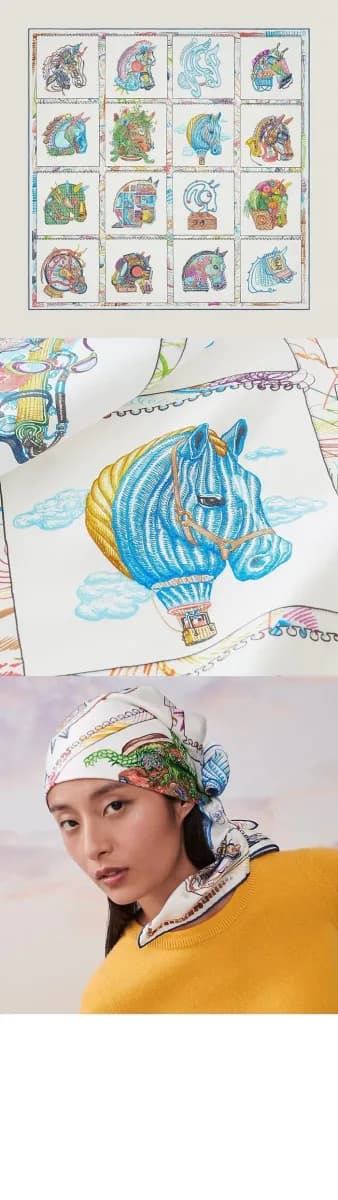에르메스 여성 체바로스코프 스카프 - Hermes Womens Chevaloscope Scarf - acc9003x 이미지 3/4