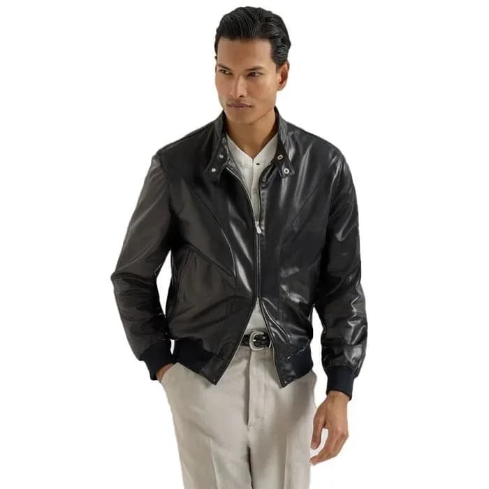 브루넬로쿠치넬리 남성 가죽 자켓 - Brunello Cucinelli Mens Leather Jacket - brc17128x 이미지 2/28