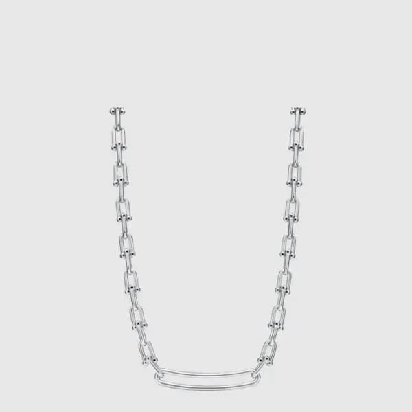 티파니 남/녀 일롱게이티드 링크 네크리스 - Tiffany Unisex Elongated … 이미지 1/4