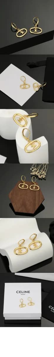 셀린느 여성 트리옹프 모빌 이어링 - Celine Womens Triomphe Mobile Earring - acc10600x 이미지 3/3