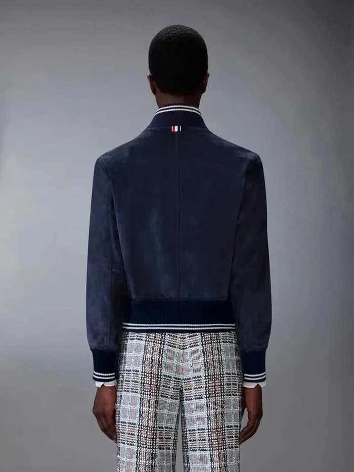 톰브라운 남성 가죽 자켓 - Thom Browne Mens Leather Jacket - thc17063x 이미지 4/14