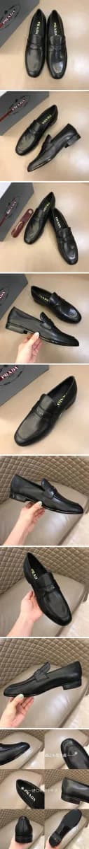 PRADA 2018 MENS STRAP LEATHER LOAFER 이미지 2/2