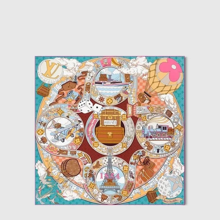 루이비통 여성 LV 저니 스퀘어 스카프 - Louis vuitton Womens LV Jo… 이미지 1/5
