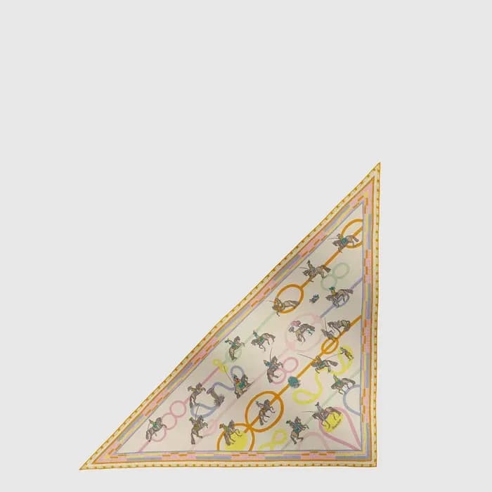 에르메스 여성 파사드와 사펜타인 자이언트 트라이앵글 스카프 - Hermes Womens Passades et Serpentines Giant Triangle Scarf - acc8829x 이미지 1/4