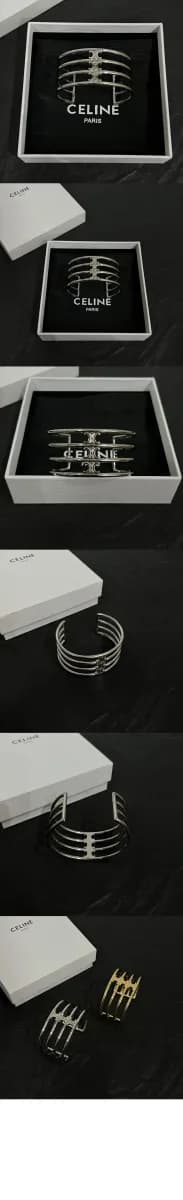 셀린느 여성 트리옹프 케이지 커프 - Celine Womens Triomphe Cage Cuff - acc10610x 이미지 3/4