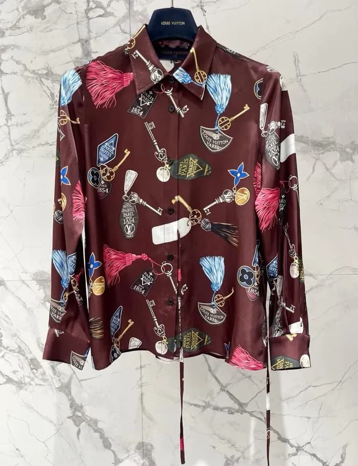 루이비통 여성 실크 셔츠 - Louis vuitton Womens Silk Shirt - lvc16835x 이미지 7/13